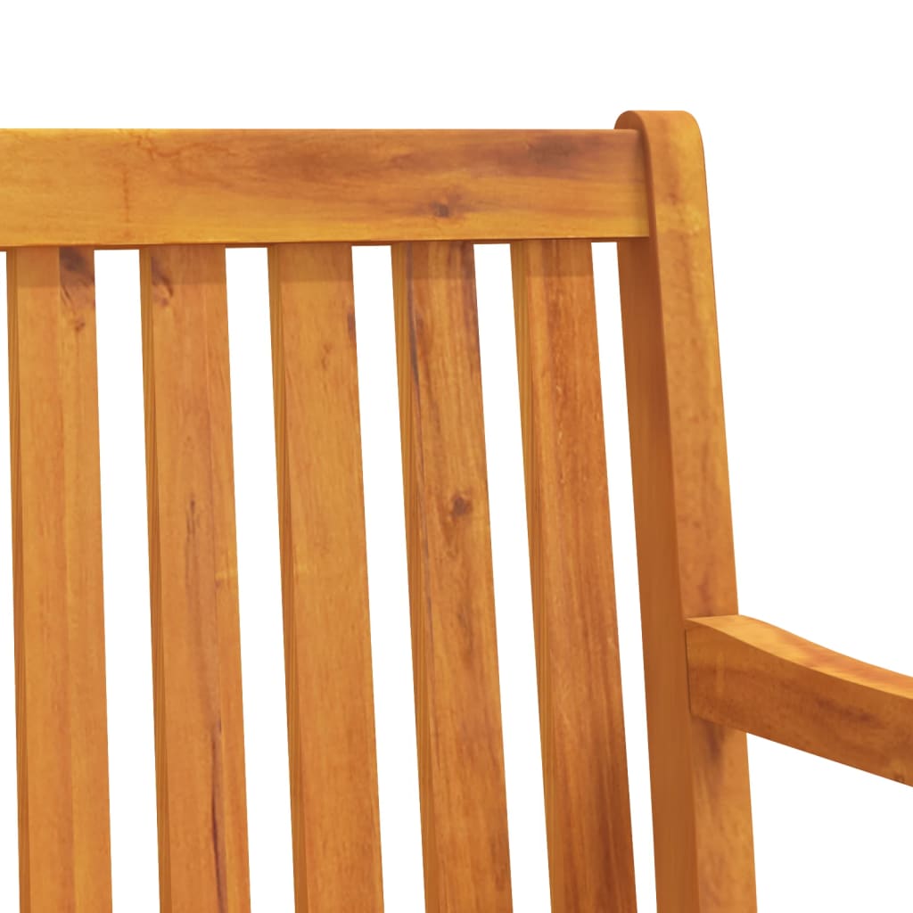 Garden benches 1-Seater 219 x 55.5 x 90 cm Solid Acacia Wood