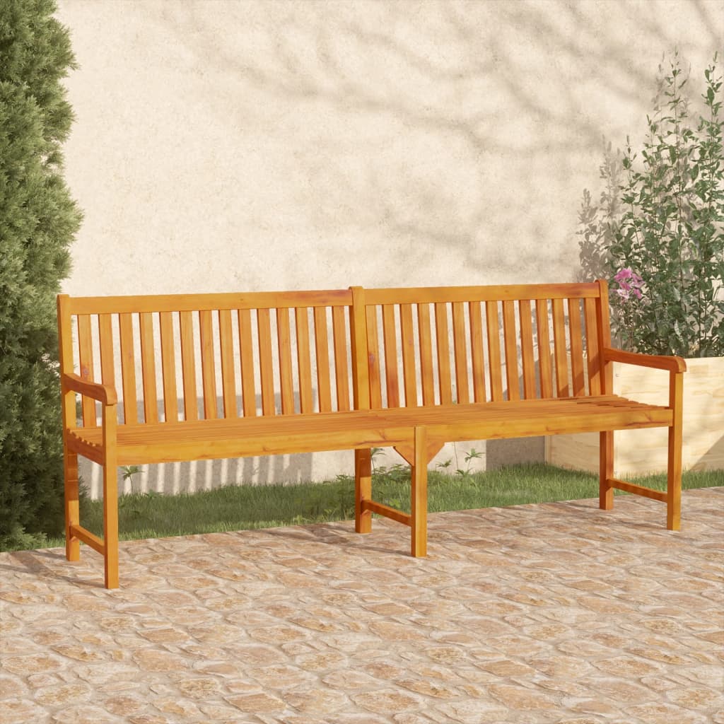 Garden benches 1-Seater 219 x 55.5 x 90 cm Solid Acacia Wood