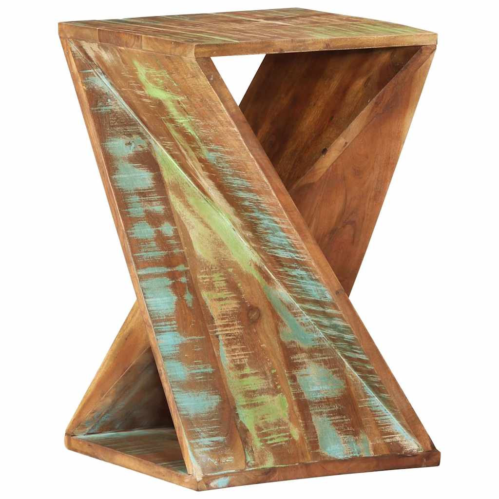 337995 vidaXL Side Table 35x35x55 cm Solid Wood Reclaimed