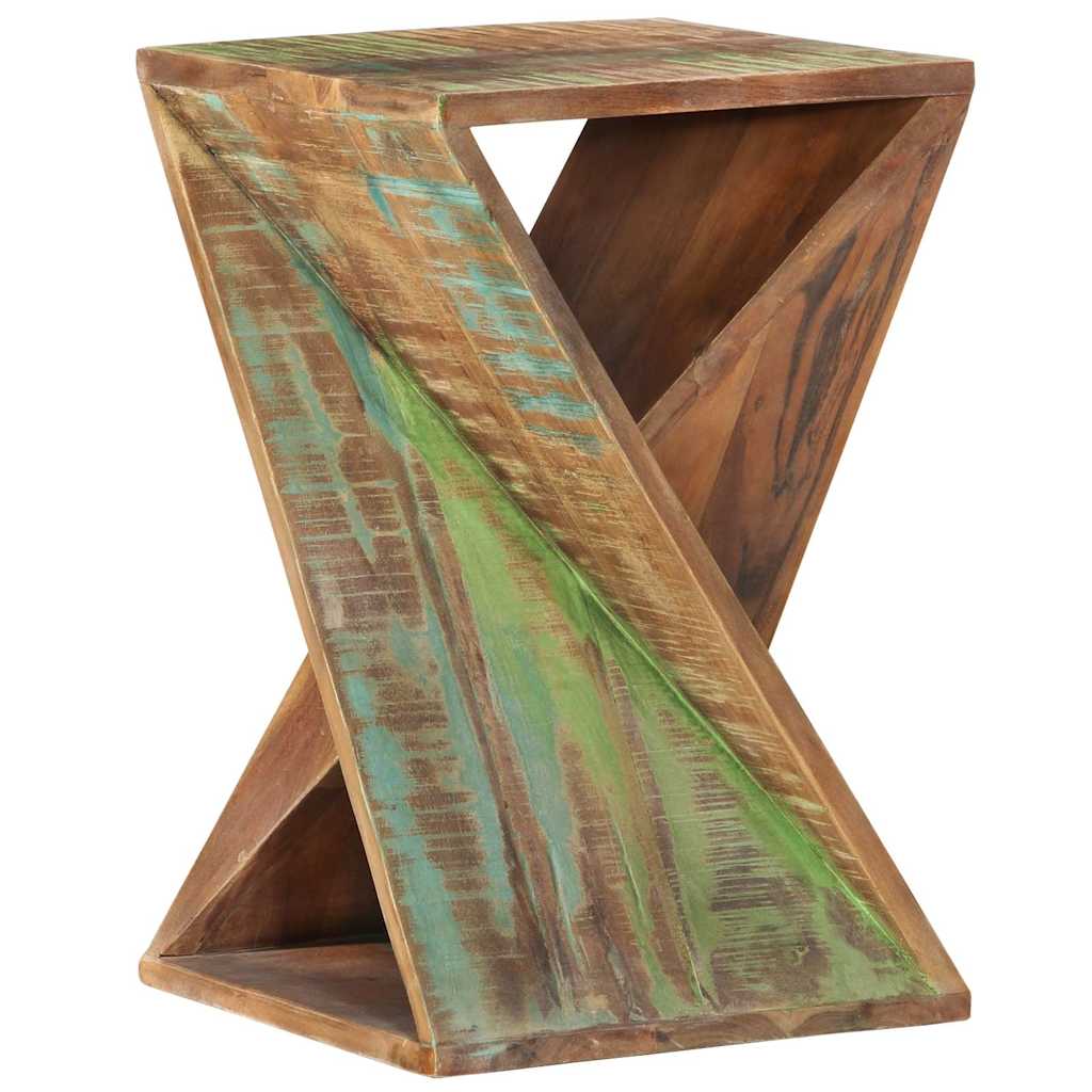 337995 vidaXL Side Table 35x35x55 cm Solid Wood Reclaimed