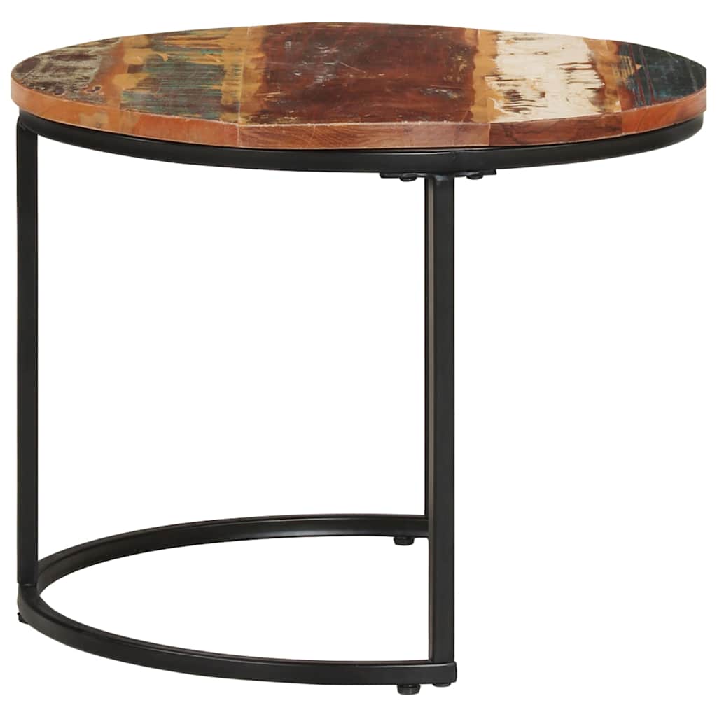 338000 vidaXL Nesting Tables 2 pcs Solid Reclaimed Wood