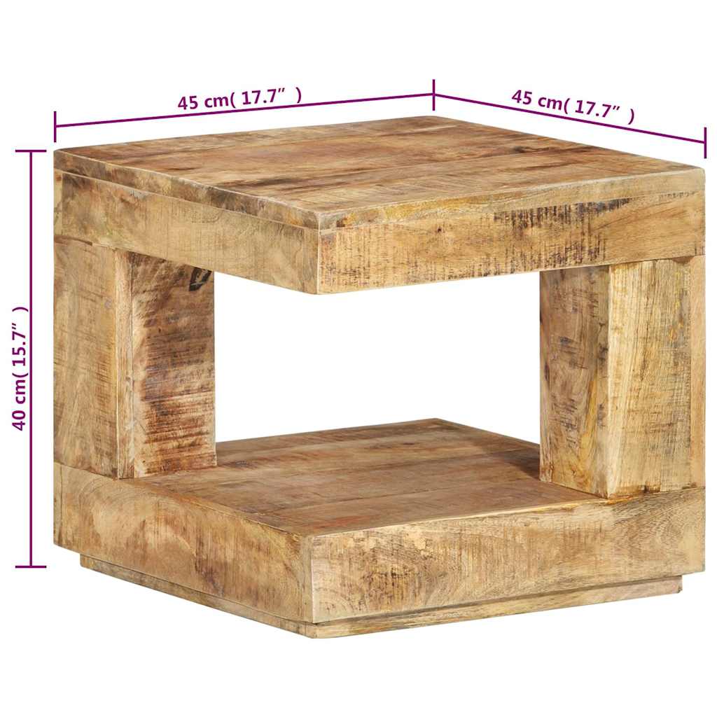 338007 vidaXL Coffee Table 45x45x40 cm Solid Wood Mango