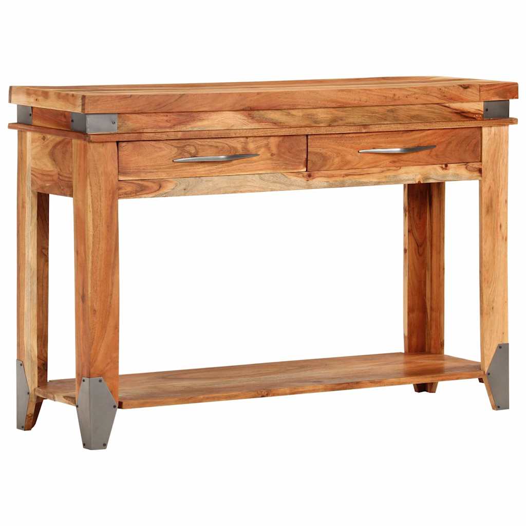 338469 vidaXL Console Table 110x34x74 cm Solid Wood Acacia