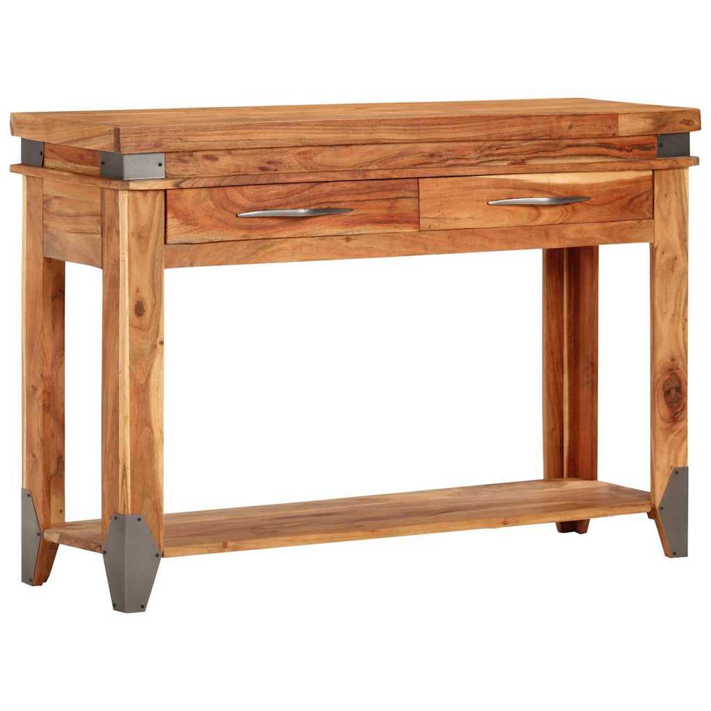 338469 vidaXL Console Table 110x34x74 cm Solid Wood Acacia
