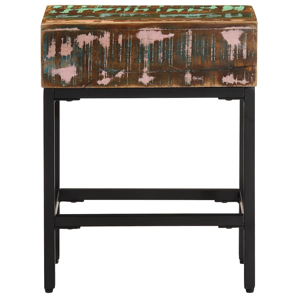 Side Table 40x30x51 cm Solid Wood Reclaimed