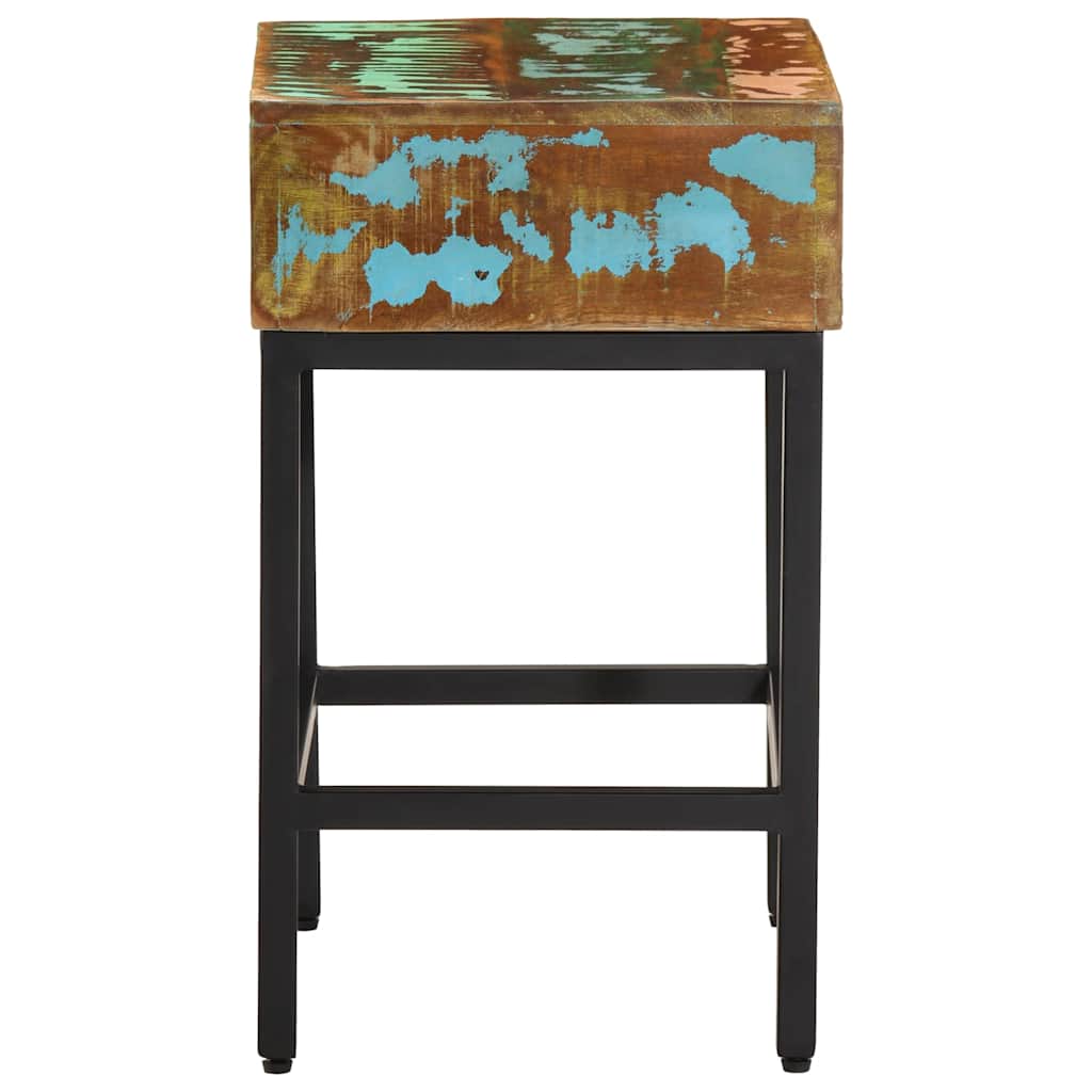 Side Table 40x30x51 cm Solid Wood Reclaimed