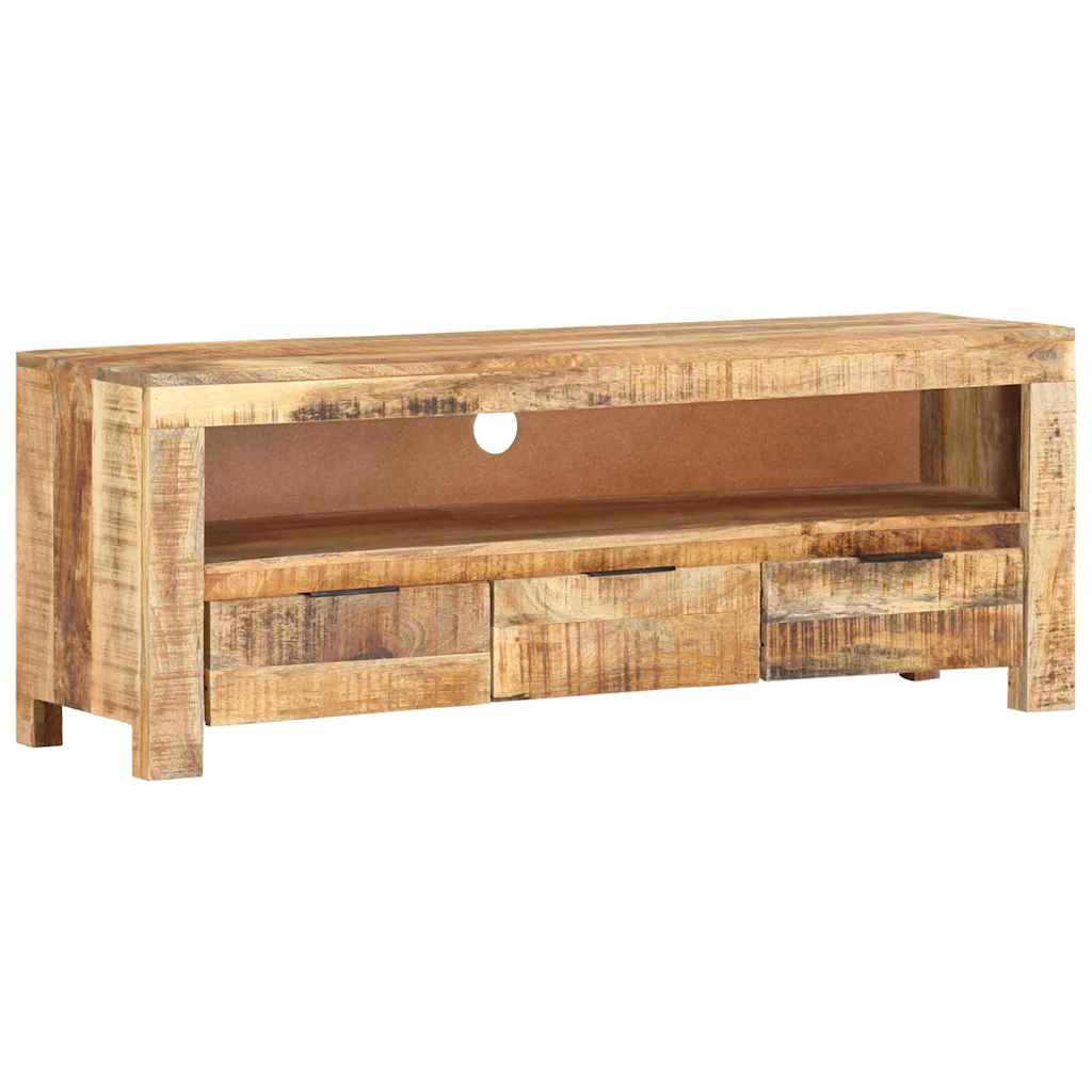 338026 vidaXL TV Cabinet 110x30x40 cm Rough Mango Wood