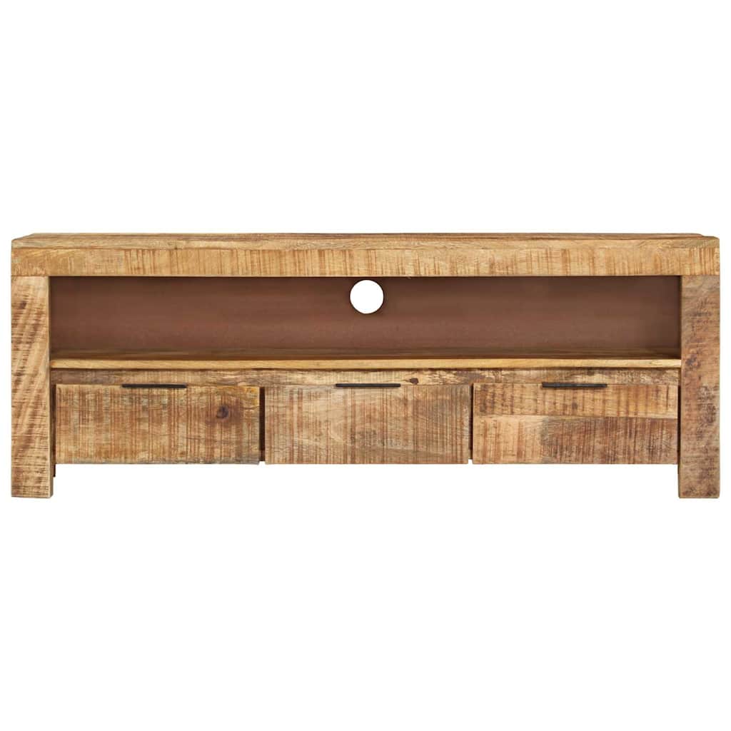 338026 vidaXL TV Cabinet 110x30x40 cm Rough Mango Wood