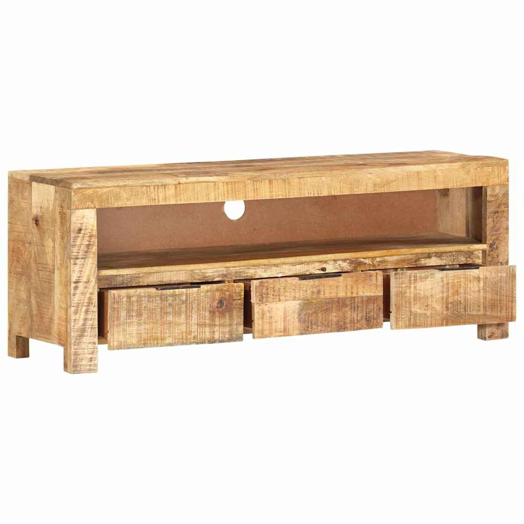 338026 vidaXL TV Cabinet 110x30x40 cm Rough Mango Wood