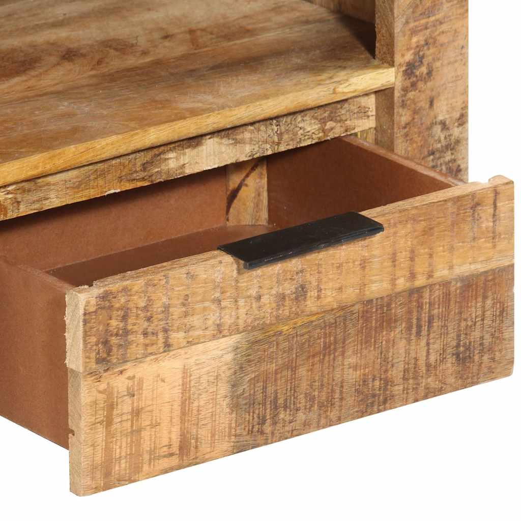 338026 vidaXL TV Cabinet 110x30x40 cm Rough Mango Wood