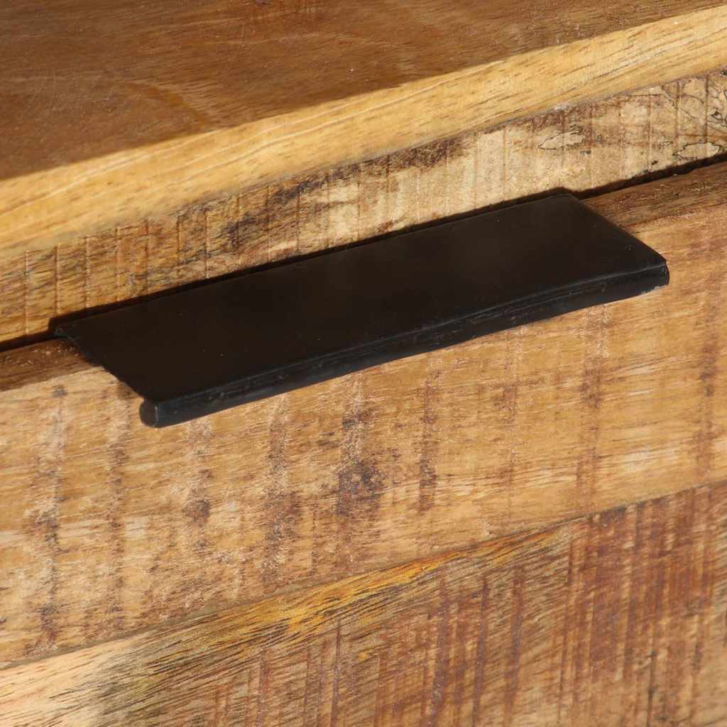 338026 vidaXL TV Cabinet 110x30x40 cm Rough Mango Wood