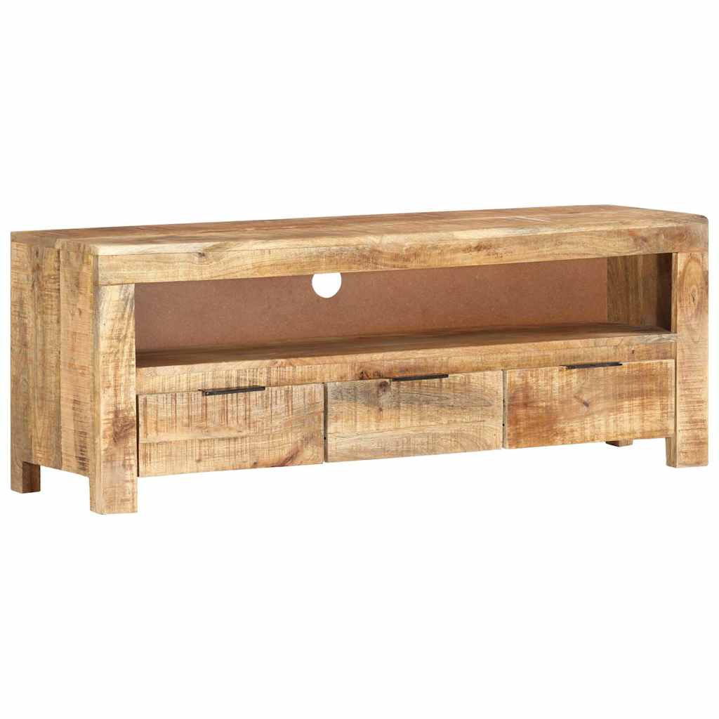 338026 vidaXL TV Cabinet 110x30x40 cm Rough Mango Wood