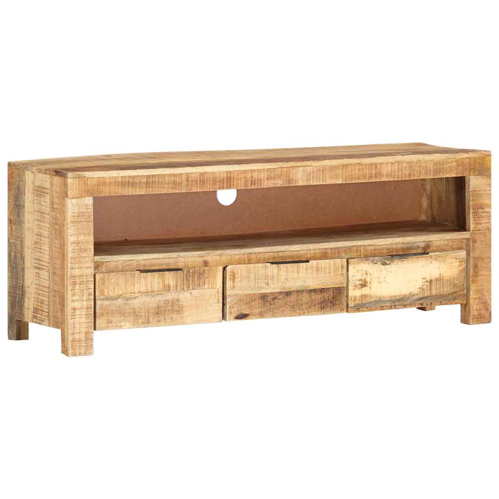 338026 vidaXL TV Cabinet 110x30x40 cm Rough Mango Wood