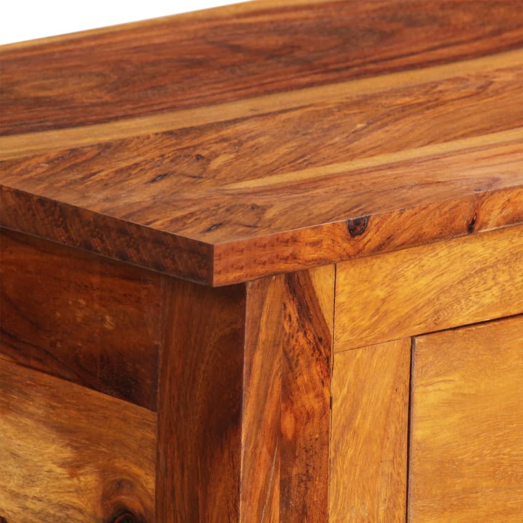 Sideboard with 3 Drawers 110x30x80 cm Solid Acacia Wood