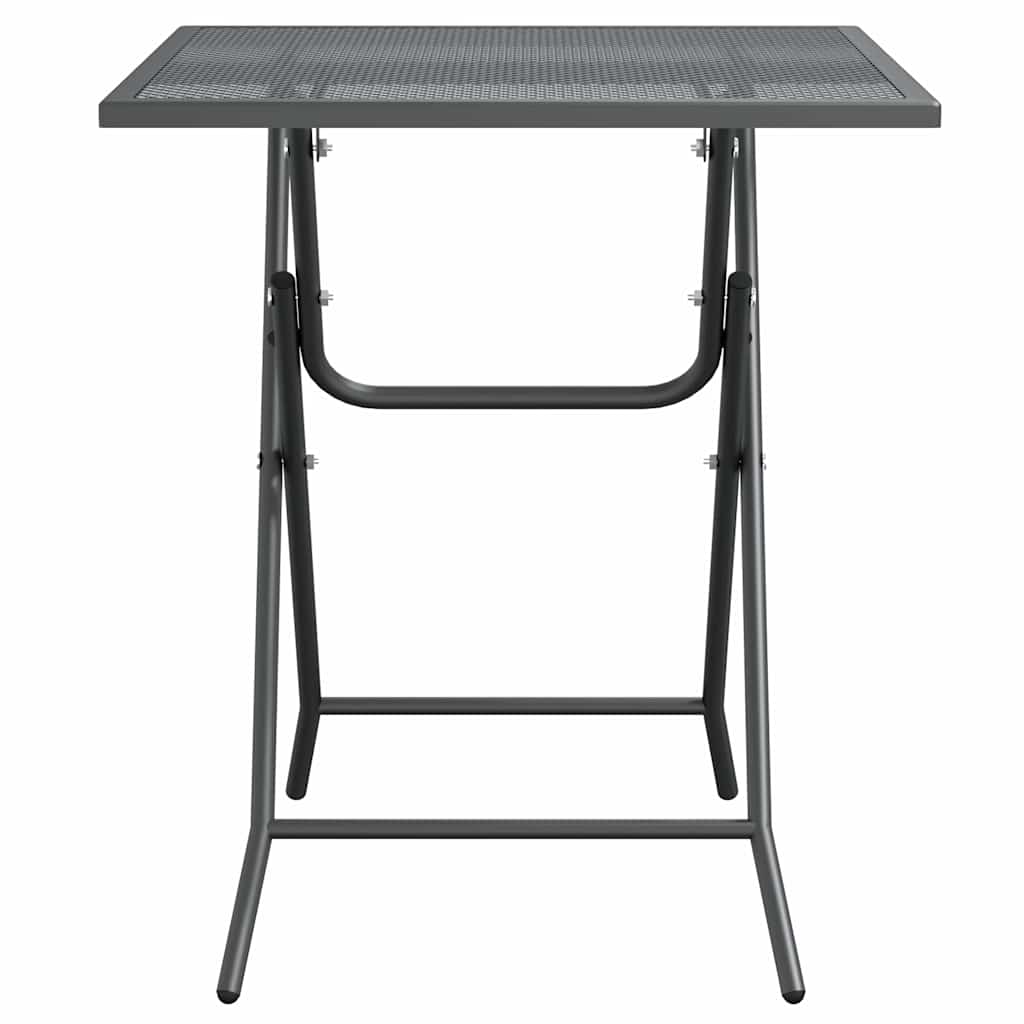 Garden Table 60x60x72 cm Expanded Metal Mesh Anthracite