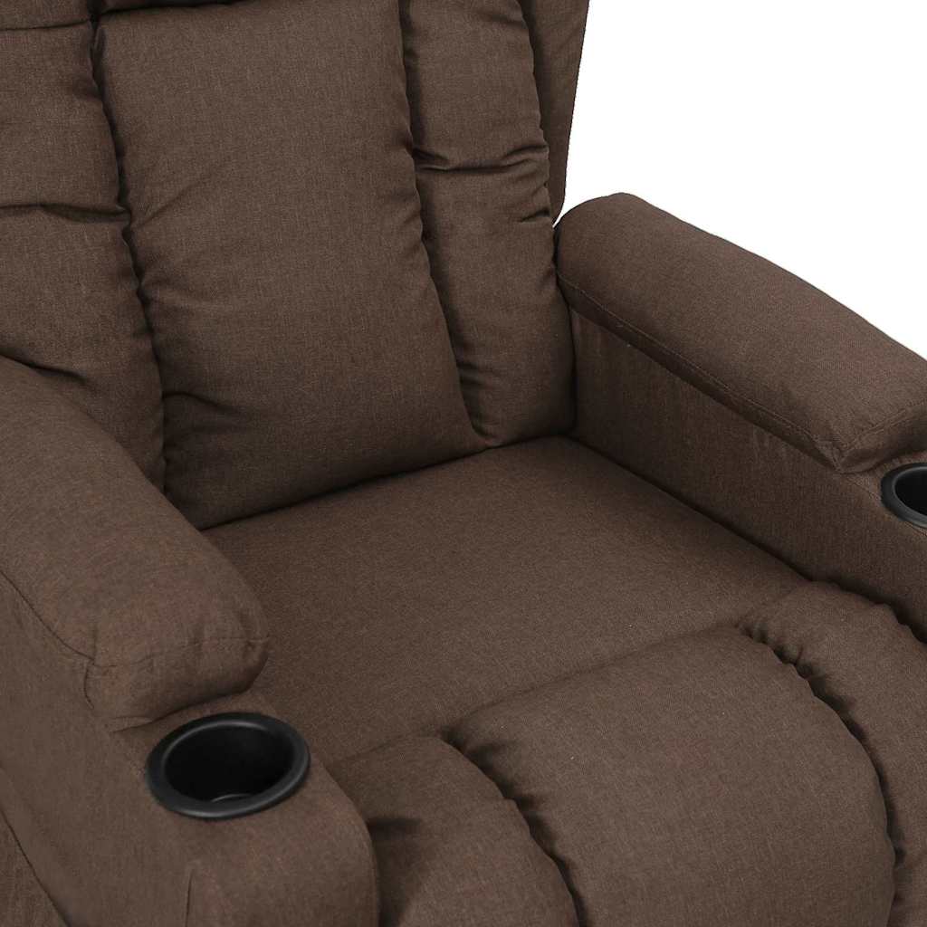 Recliner Chair Taupe Fabric