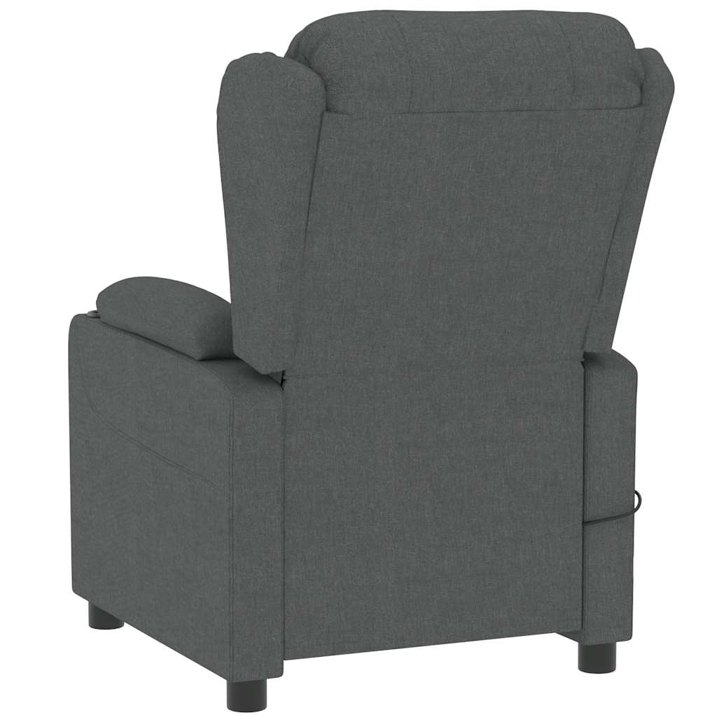 Massage Chair Dark Grey Fabric