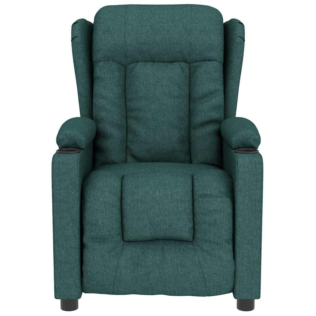 Massage Chair Dark Green Fabric