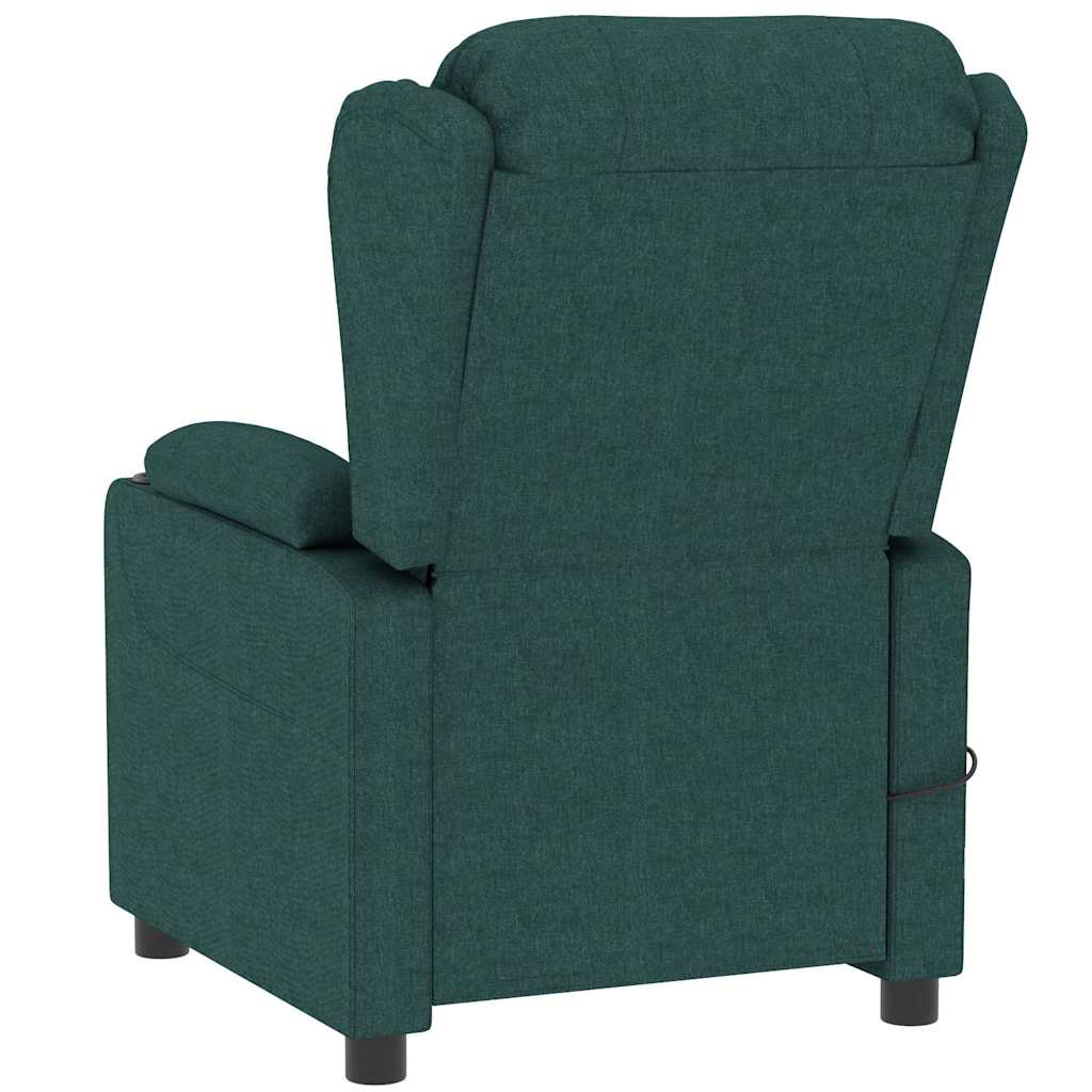 Massage Chair Dark Green Fabric