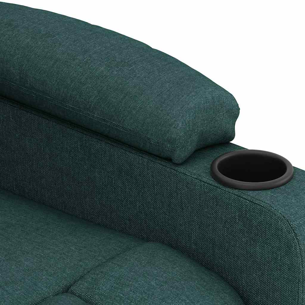 Massage Chair Dark Green Fabric