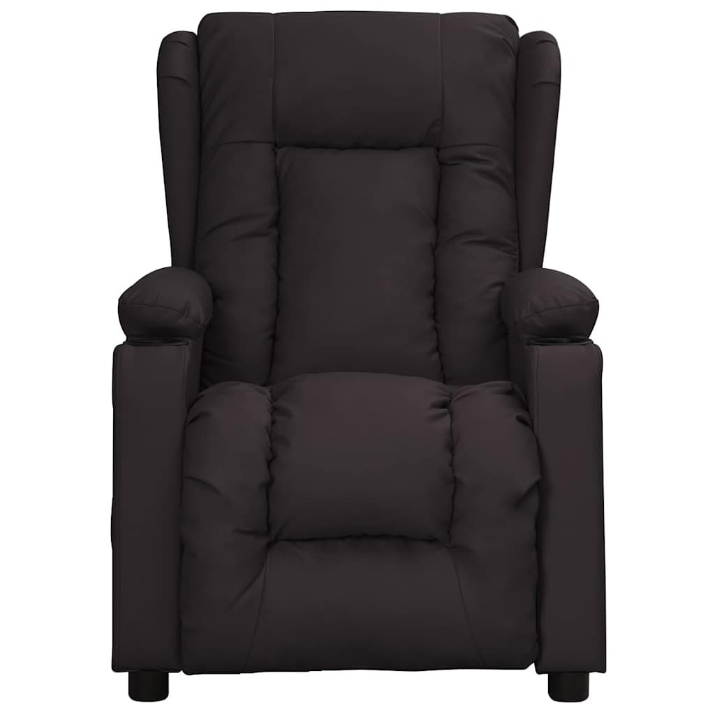 Massage Chair Black Faux Leather