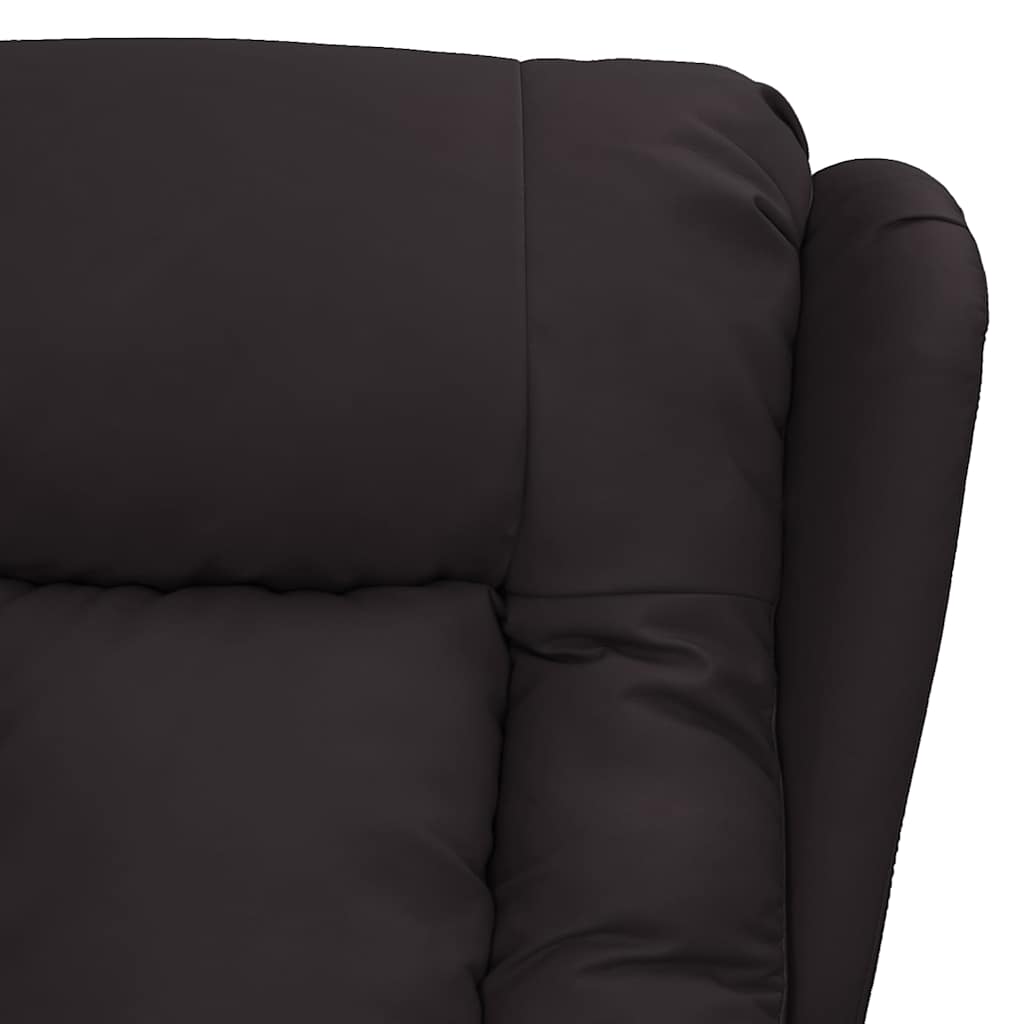 Massage Chair Black Faux Leather