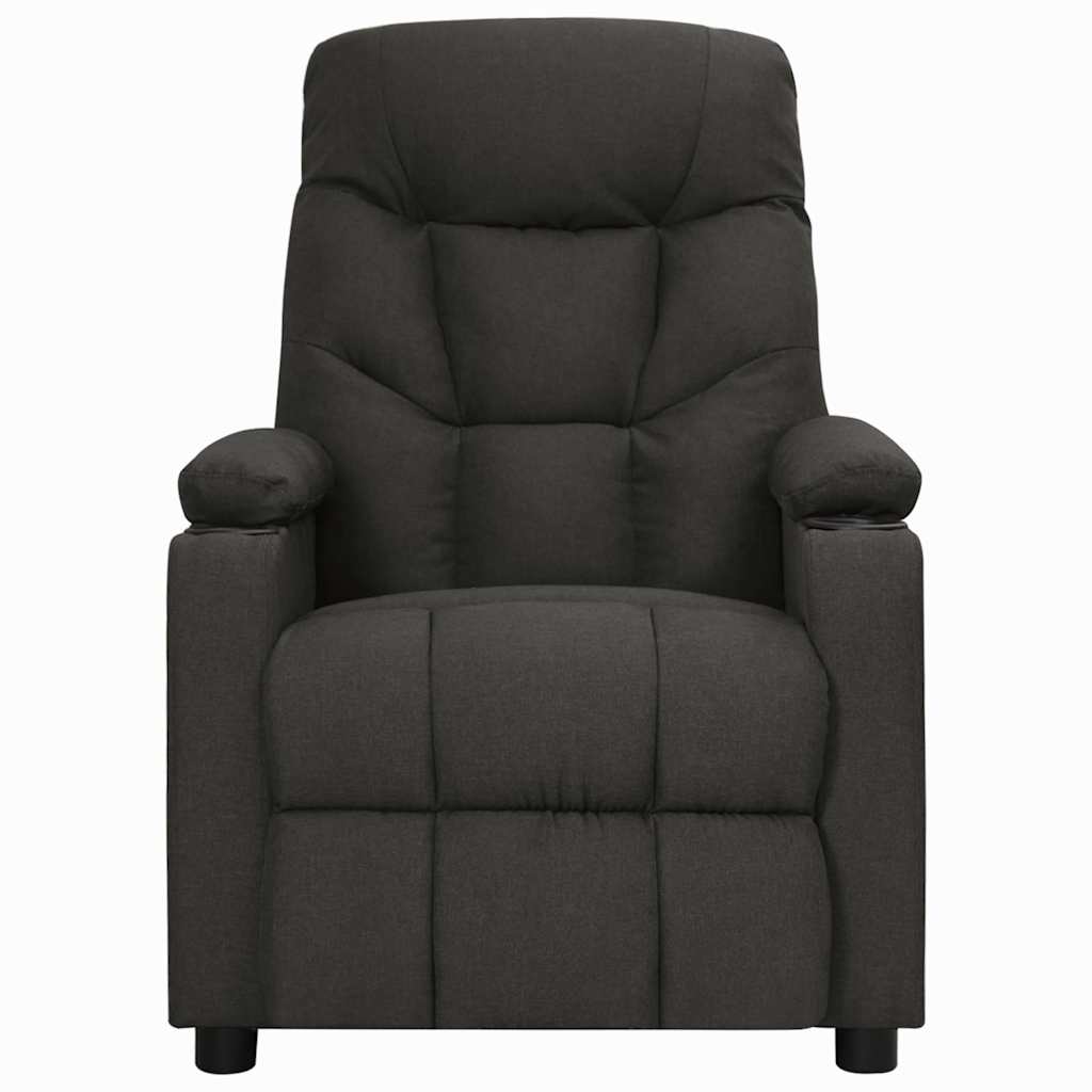 Recliner Chair Black Fabric