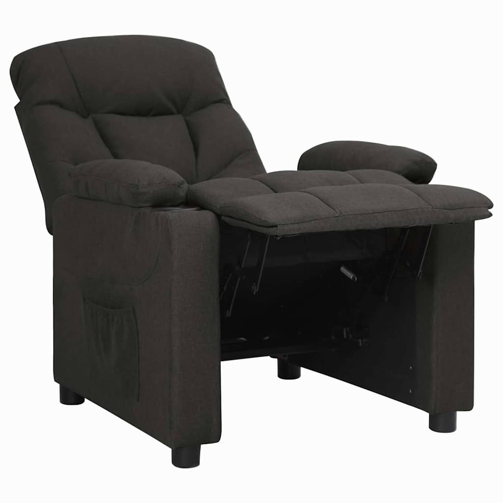 Recliner Chair Black Fabric
