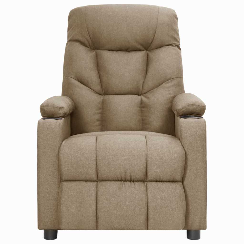 Recliner Chair Taupe Fabric