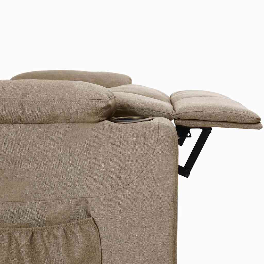 Recliner Chair Taupe Fabric