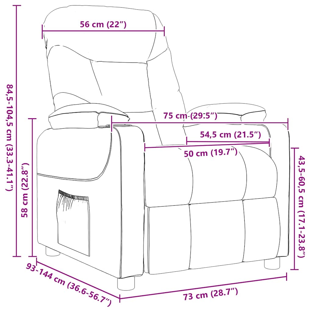 Massage Chair Cream Fabric