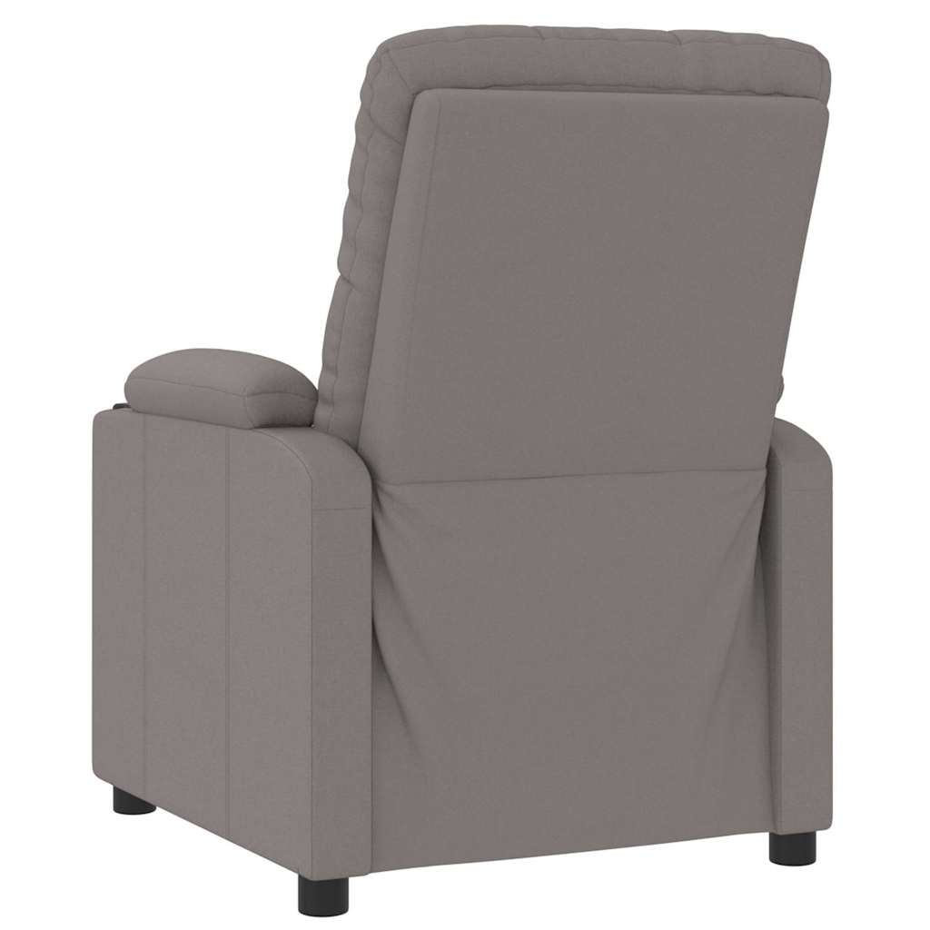 Recliner Chair Taupe Fabric
