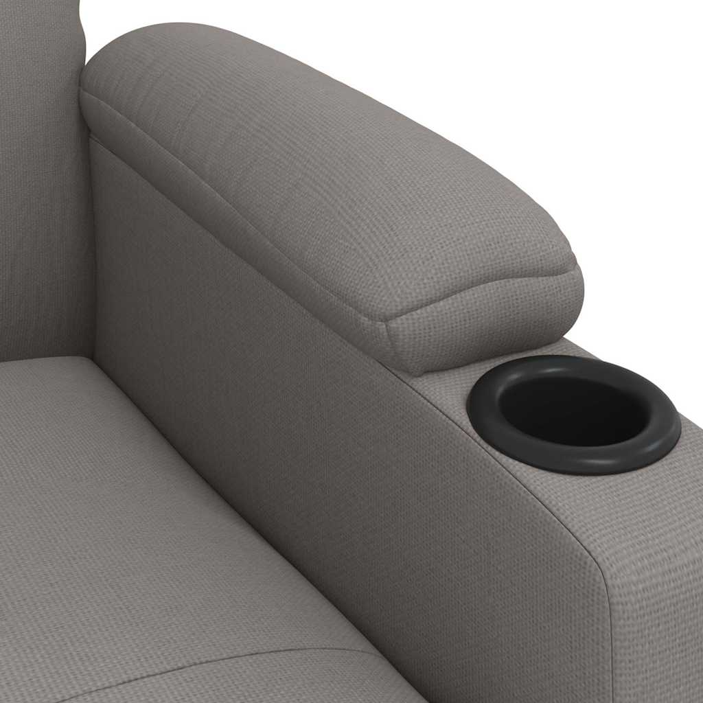 Massage Chair Taupe Fabric