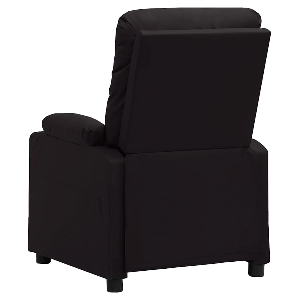 Massage Chair Black Faux Leather