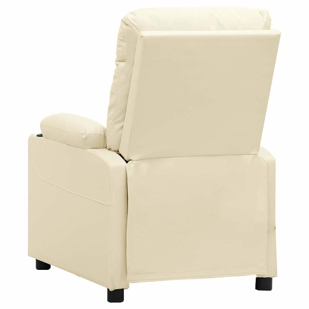 Massage Chair Cream Faux Leather