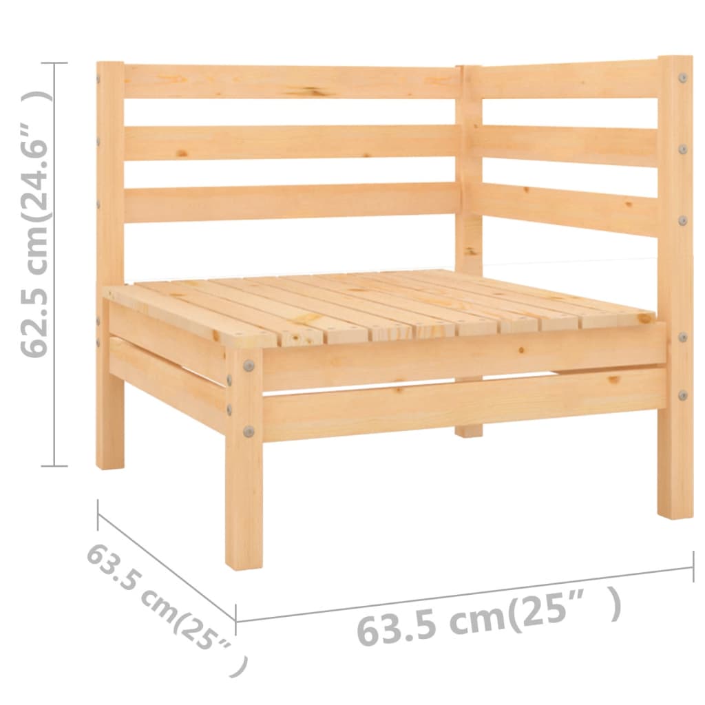 vidaXL 6 Piece Garden Lounge Set Solid Pinewood