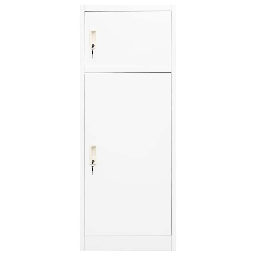 Saddle Cabinet White 53x53x140 cm Steel