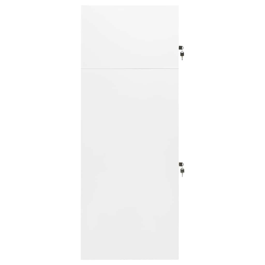 Saddle Cabinet White 53x53x140 cm Steel