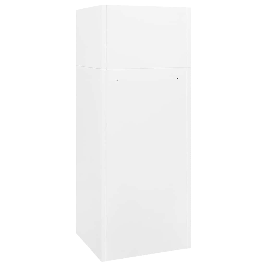 Saddle Cabinet White 53x53x140 cm Steel