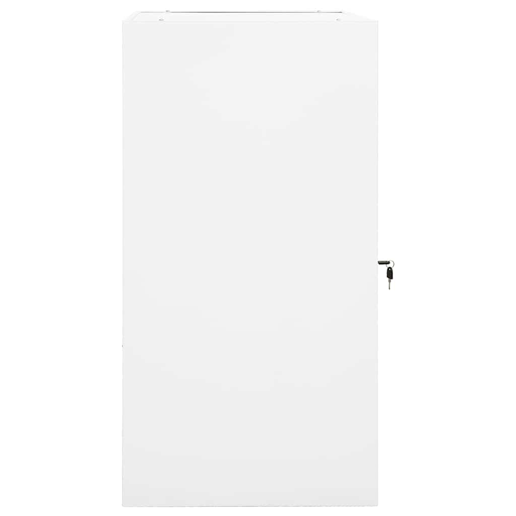 Saddle Cabinet White 53x53x105 cm Steel