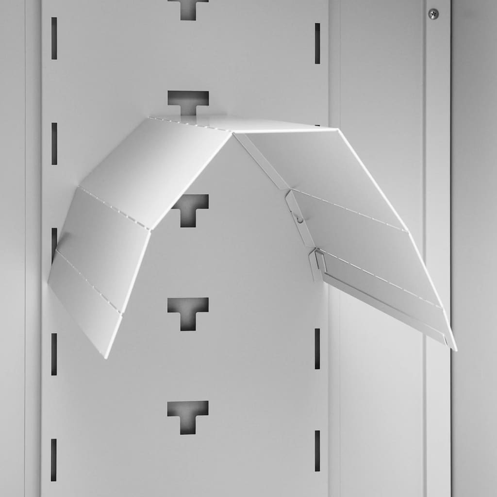 Saddle Cabinet Light Grey 53x53x105 cm Steel