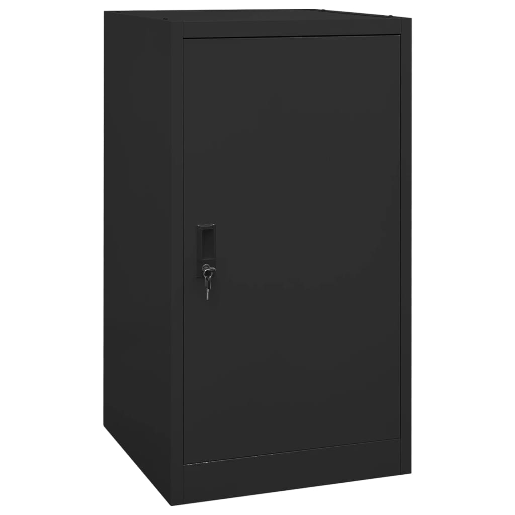 vidaXL Saddle Cabinet Black 53x53x105 cm Steel