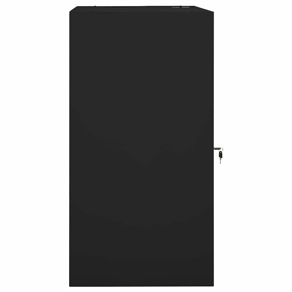 Saddle Cabinet Black 53x53x105 cm Steel