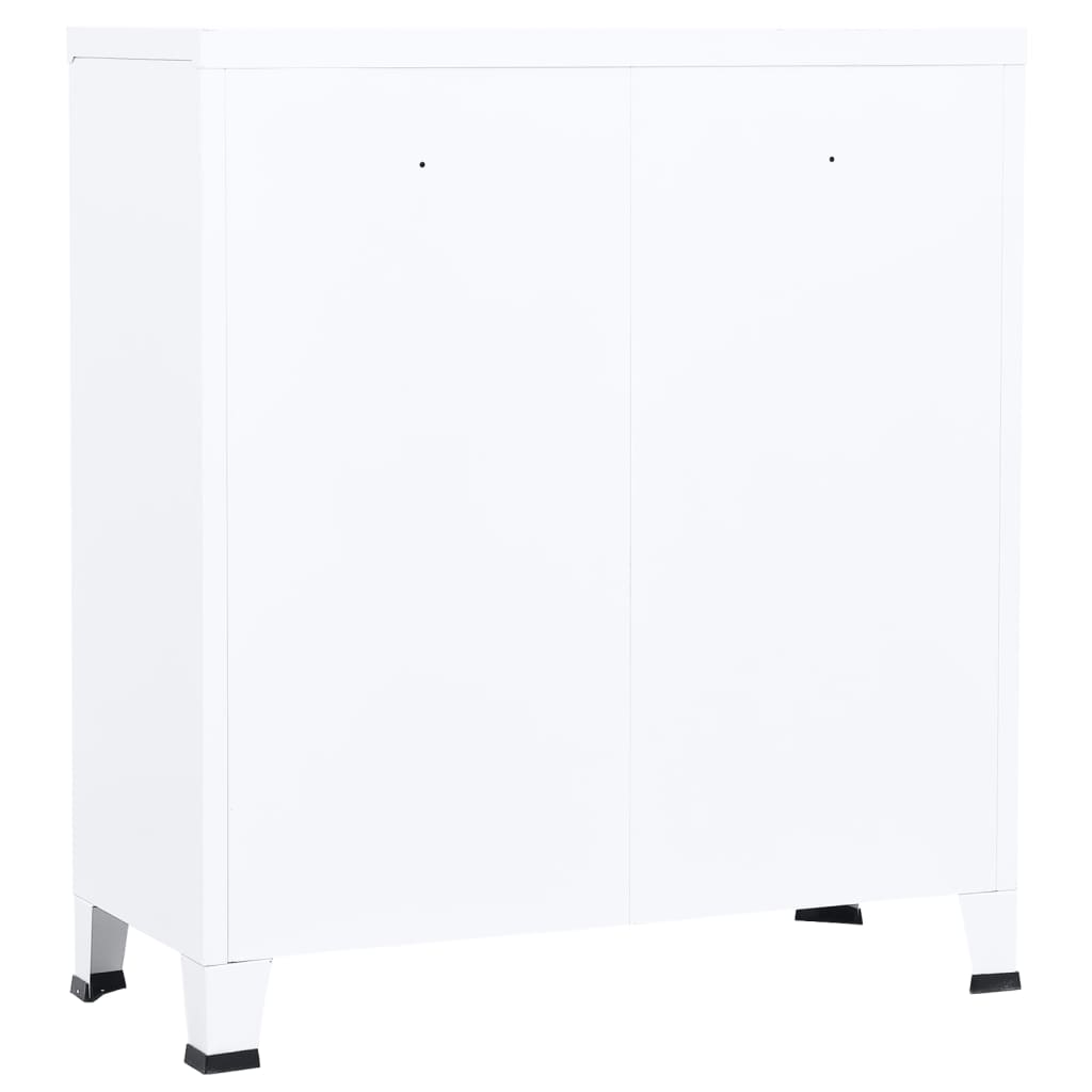 Industrial Storage Chest White Steel