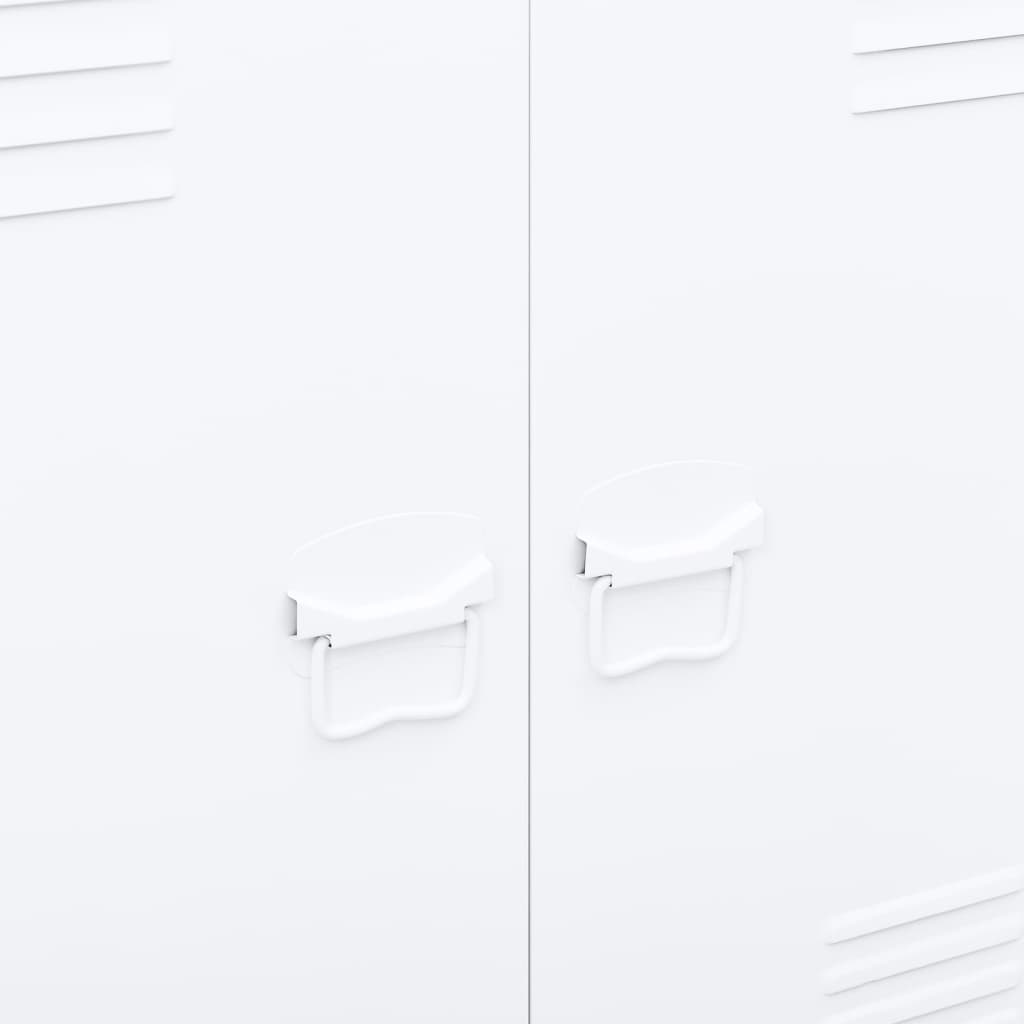Industrial Storage Chest White Steel