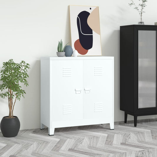 Storage Chest | White | Steel | Medium | Storage Chest | Rectangular