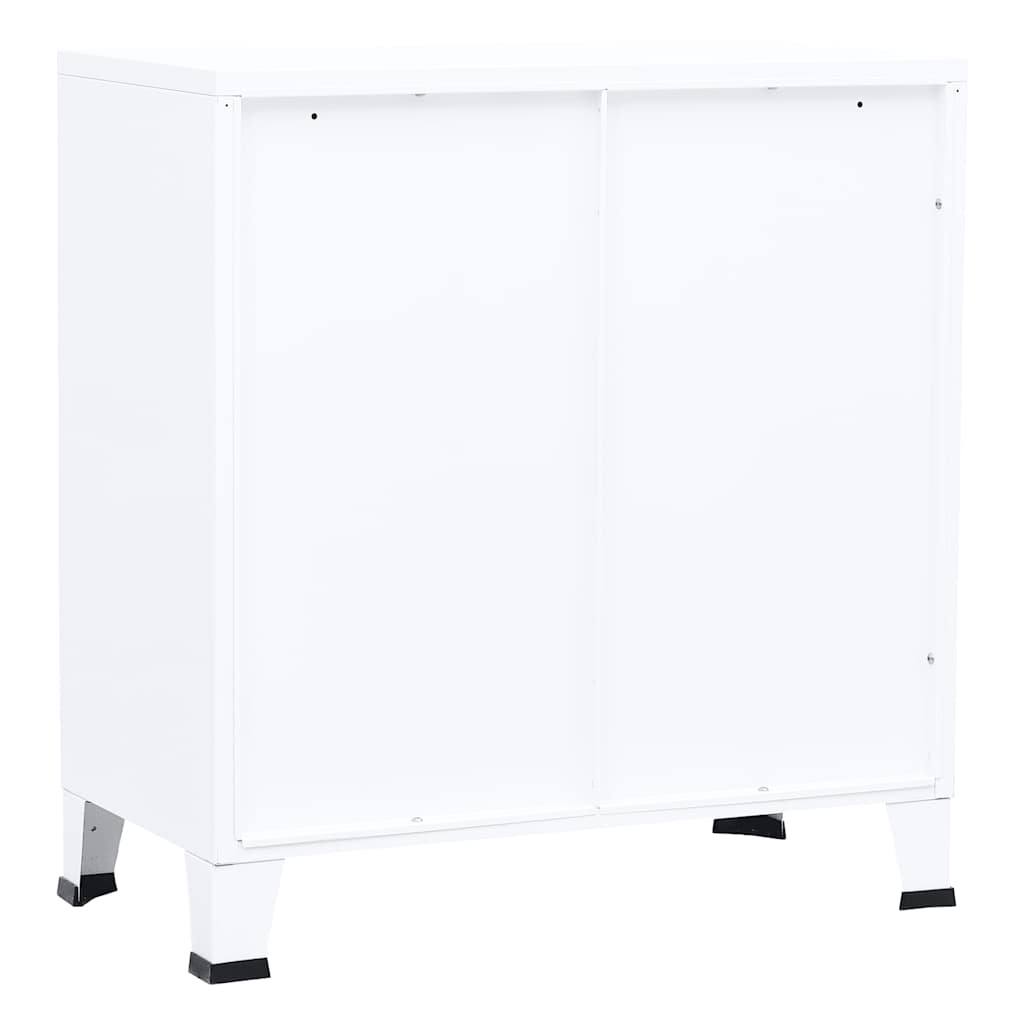 Industrial Storage Chest White 75x40x80 cm Steel