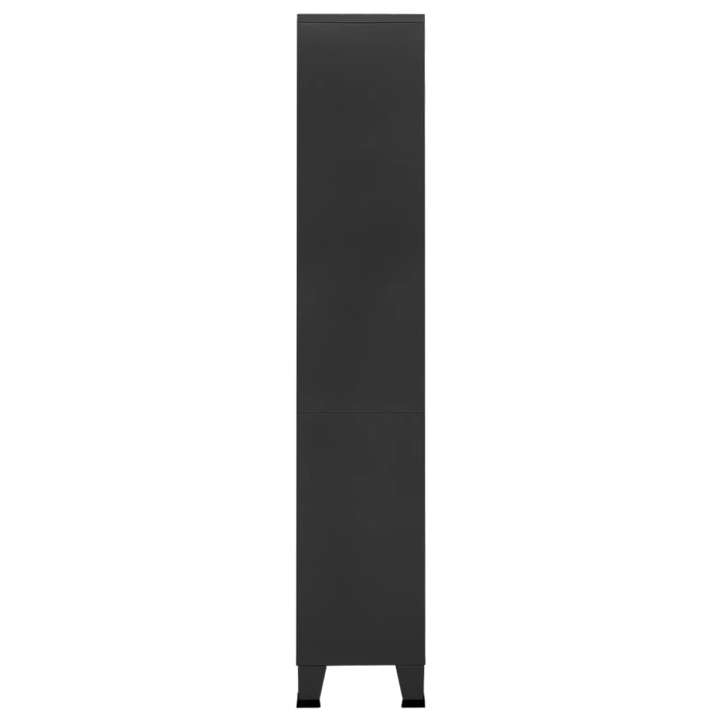 Industrial Bookshelf Anthracite 80x32x180 cm Steel