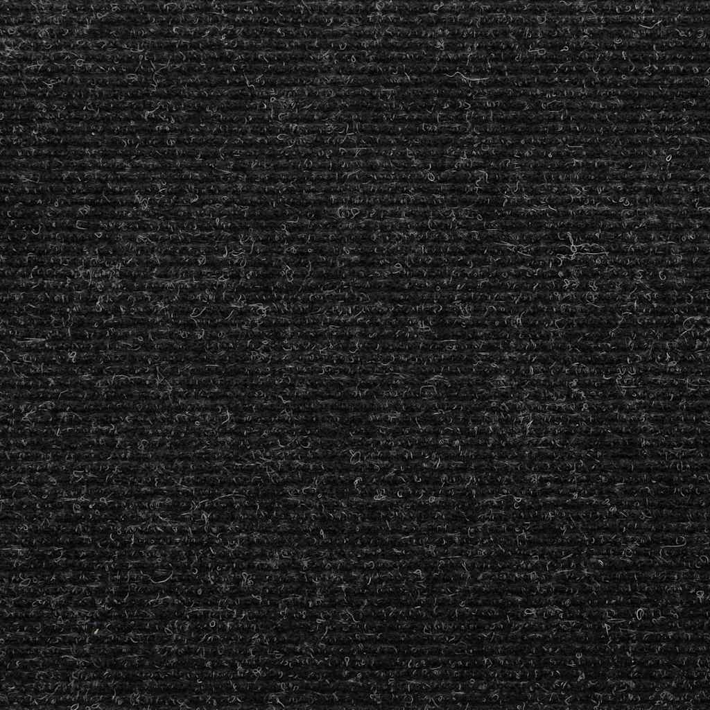 136389 vidaXL Stair Mats Self-adhesive 15 pcs 56x17x3 cm Anthracite