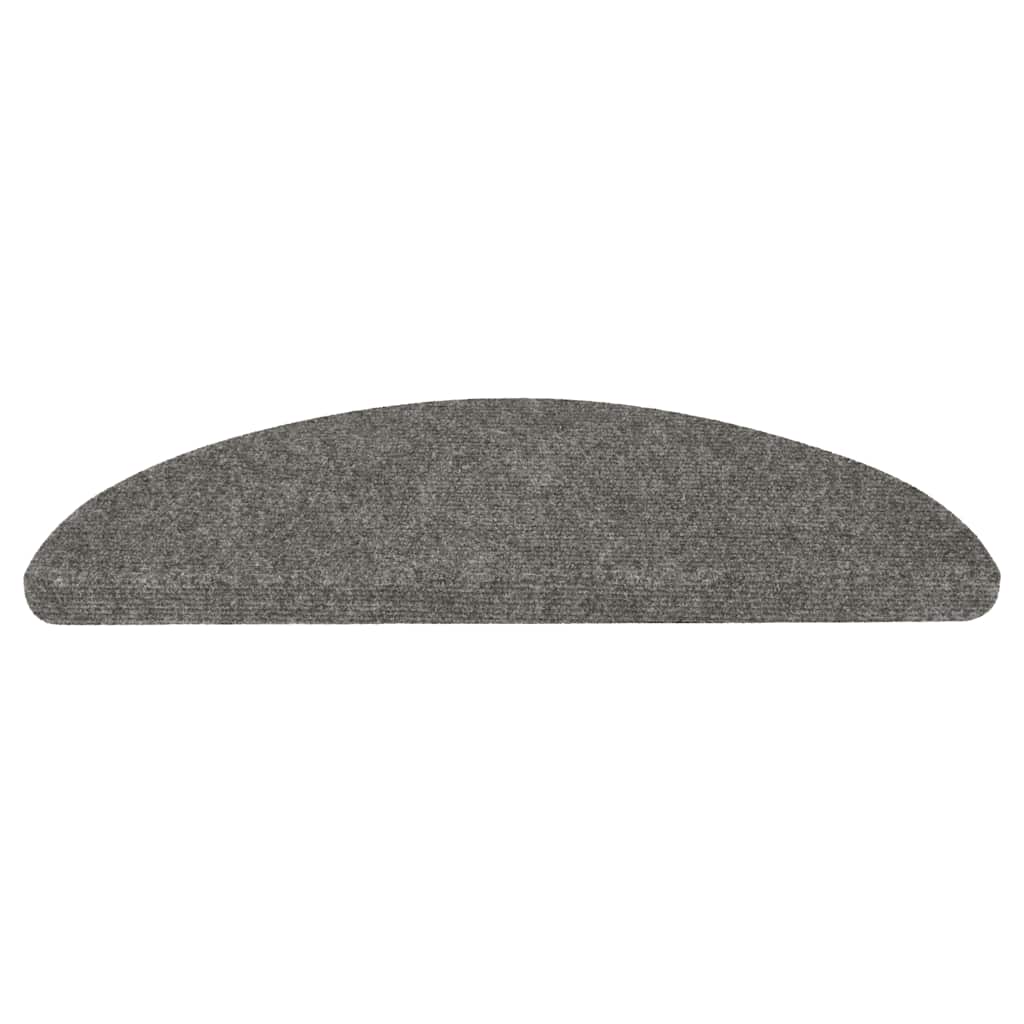 136391 vidaXL Stair Mats Self-adhesive 15 pcs 56x17x3 cm Grey
